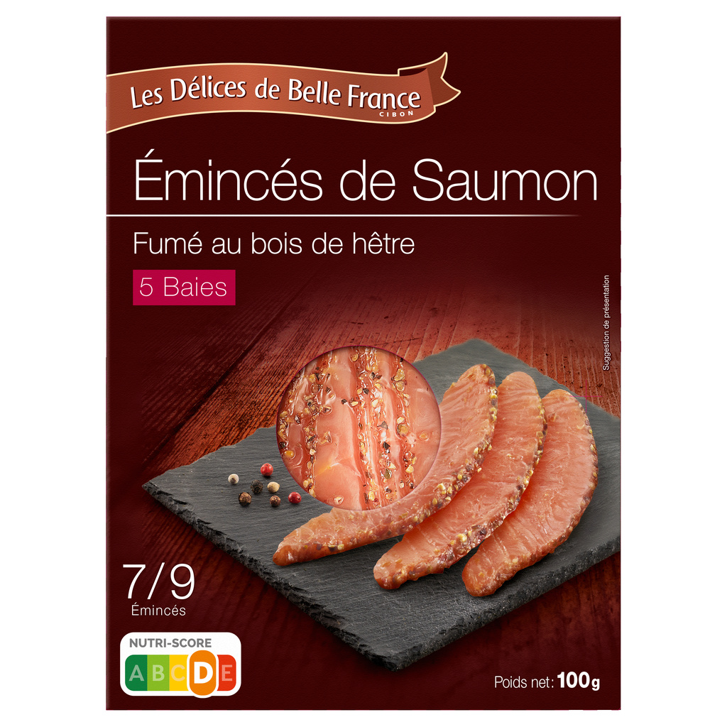 DBF Smoked Salmon Slices with 5 Peppers 100g