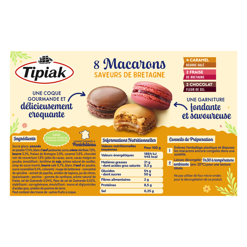 Macarons Saveur Bretagne x8 105g