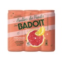 BADOIT Bulles de Fruits Pamplemousse pointe de Citron 6x33CL