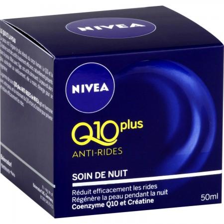 NIVEA Q10 Power Firming Anti-Wrinkle Night Face Cream 50ml Jar