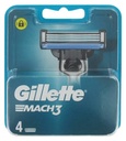 Gillette Mach3 Recharges De Lames De Rasoir Pour Homme, 4 Recharges De Lames De Rasoir