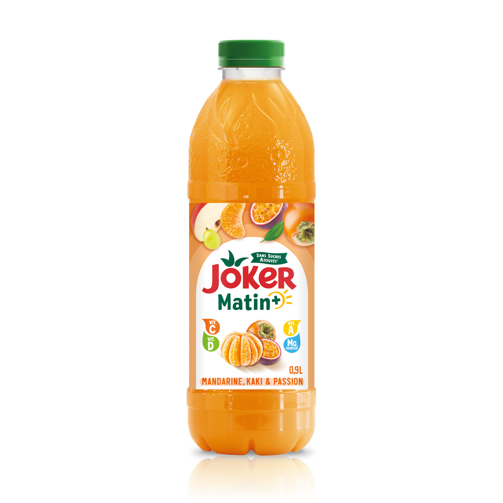 JOKER Matin+ Mandarine, Kaki & Fruit de la Passion 0.9L