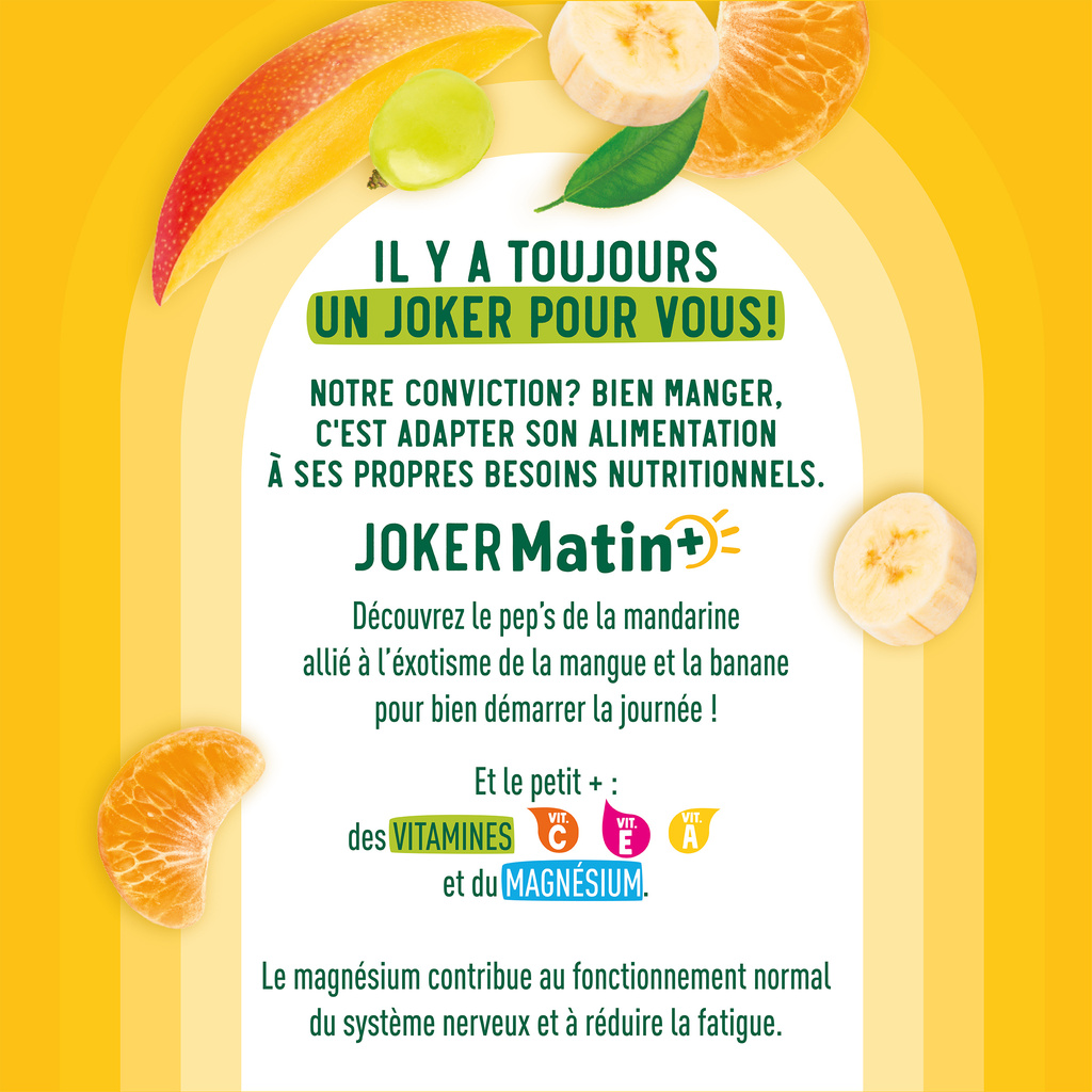 JOKER Matin+ Mandarin, Mango & Banana 0.9L