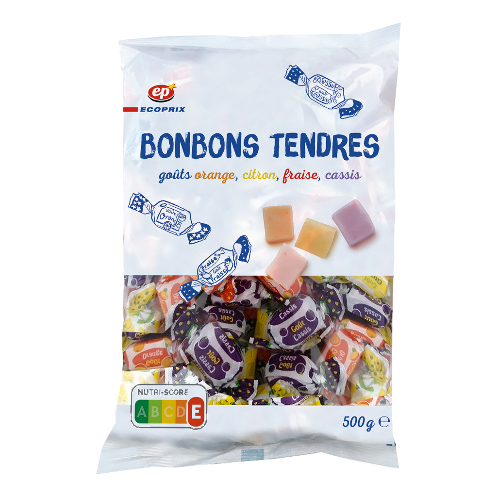 Bonbons Tendres aux Fruits EP 500g