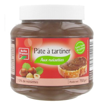 Pâte à Tartiner aux Noisettes BF Pot 750g