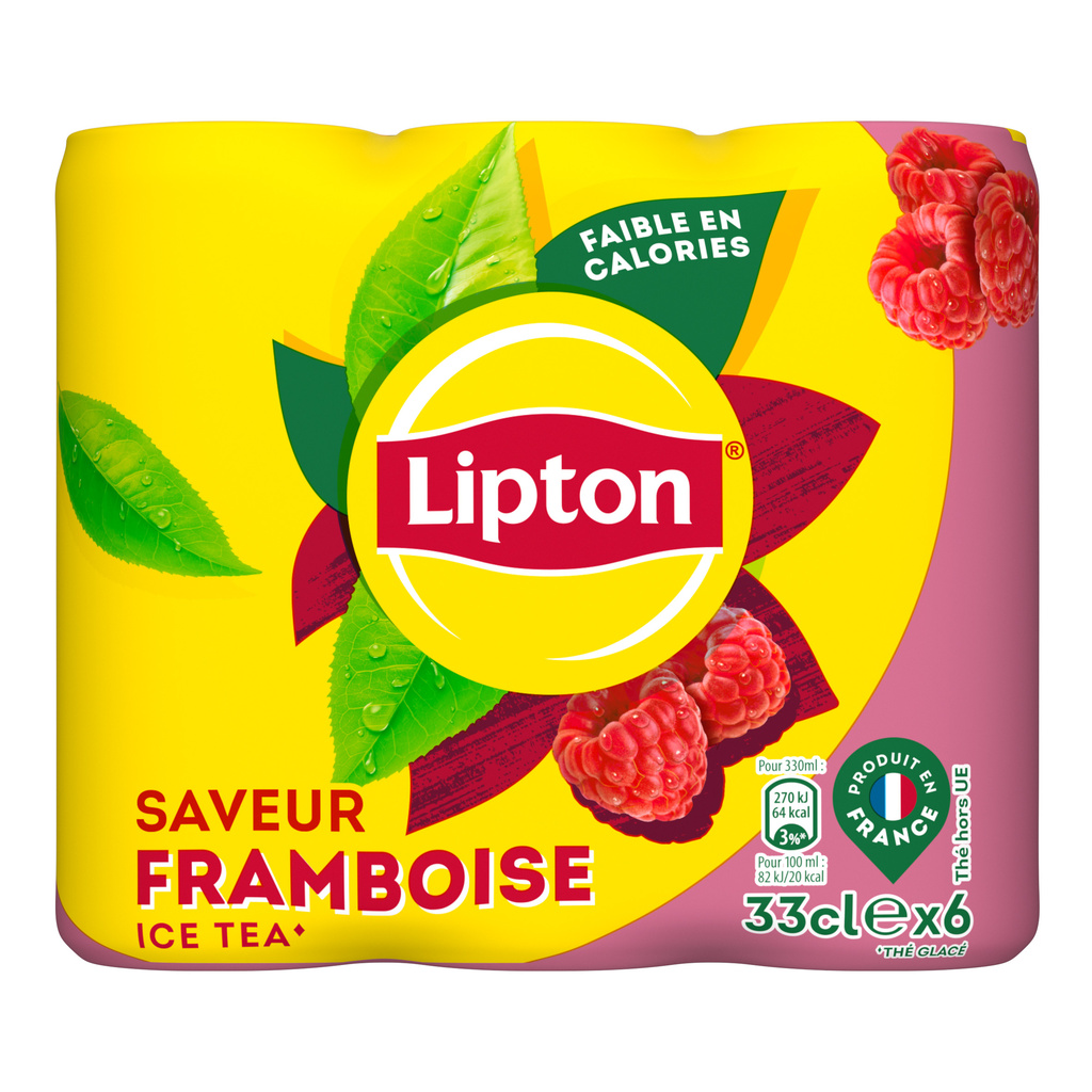 LIPTON Raspberry Ice Tea 330ml x6 Cans