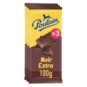 Poulain Extra Dark Chocolate Bar 3x100g