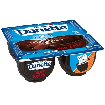 Danette Crème dessert chocolat noir extra 4x125g