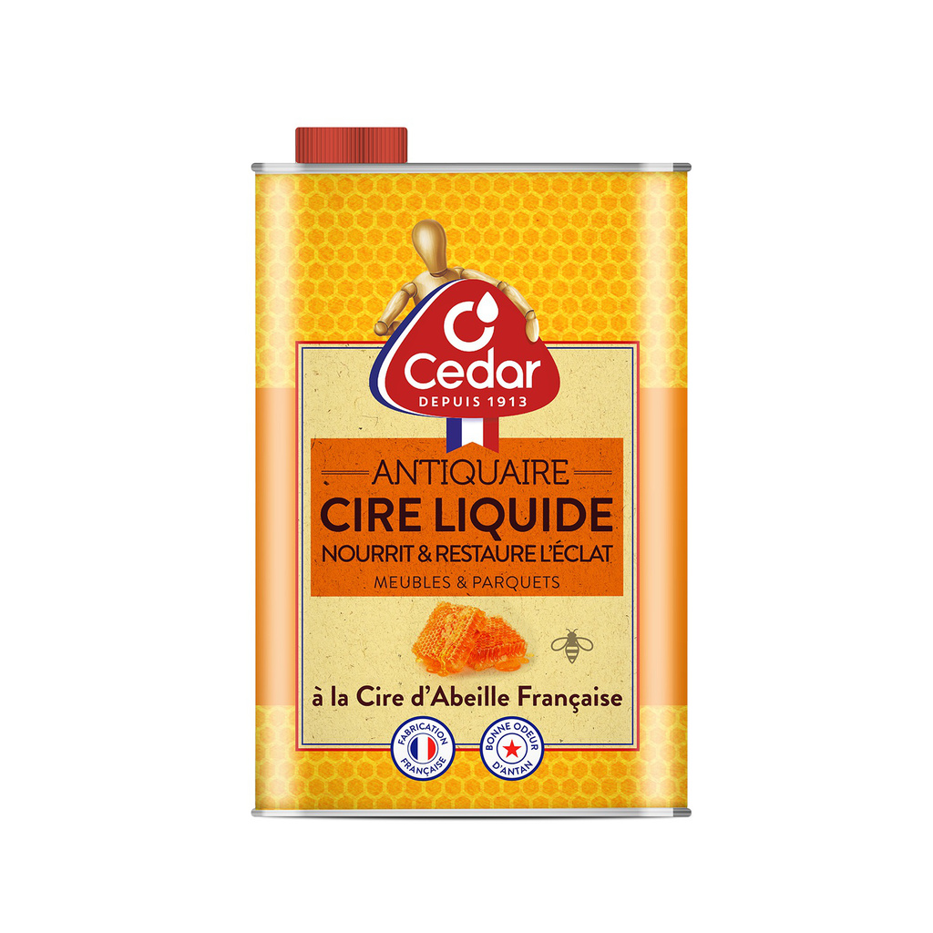 O'Cedar Antiquaire Cire Liquide à la Cire d'Abeille 700ml