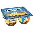 Danette Crème dessert vanille lit chocolat 4x125g