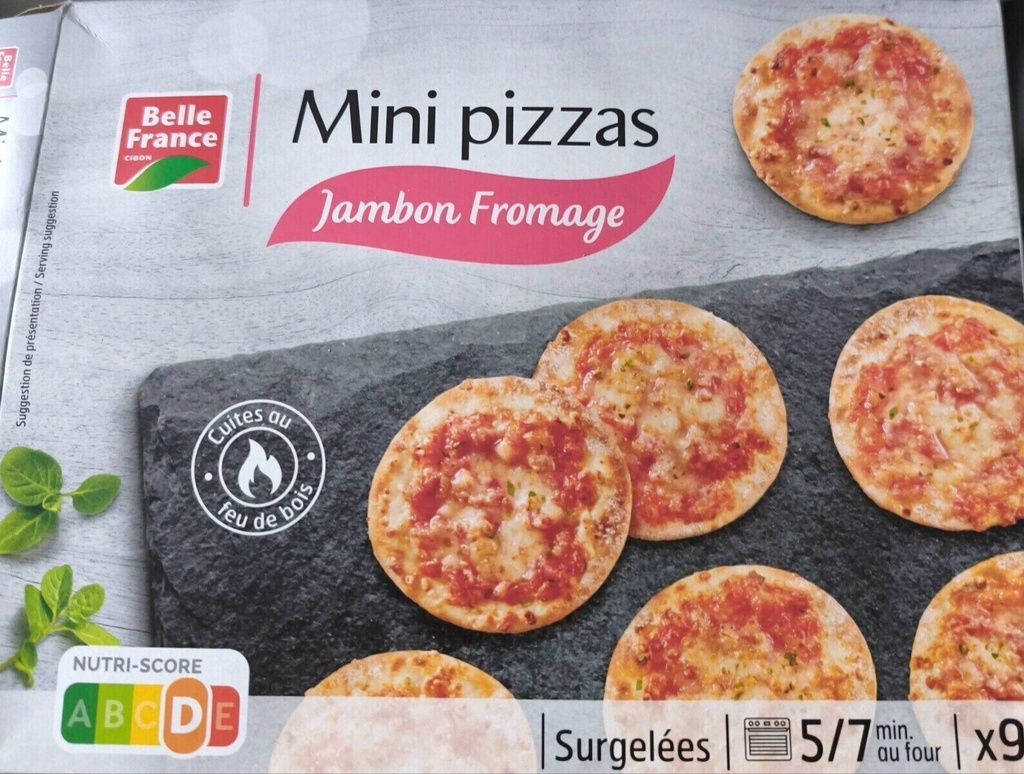 270G MINI PIZZA JAMBON FROMAGE X9 BF