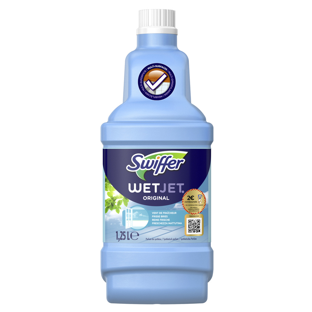Swiffer WetJet Solution Nettoyante pour Balai Spray 1.25L