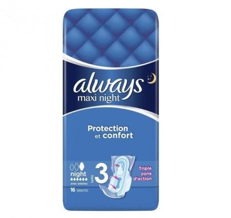 Always Maxi Night Sanitary Pads 16CT