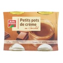 Belle France Chocolate Crème Dessert Glass Pots 4 x 100g