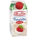 ELLE & VIRE CREME FLEURETTE ENTIERE 31%MG BRIQUE 33CL