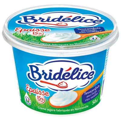 BRIDELICE CREME FRAICHE LEGERE EPAISSE 15%MG POT 50CL