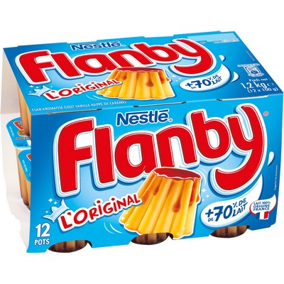 FLANBY VANILLE nappage caramel 12x100G