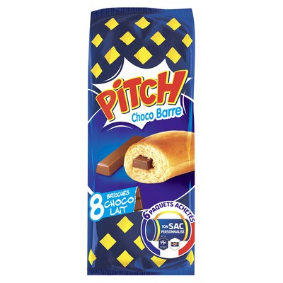 PITCH MILK CHOCOLATE BRIOCHE BAR x8
