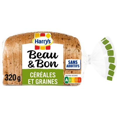 HARRYS Beau & Bon Sliced Bread Wheat Flour Cereals & Seeds 320g