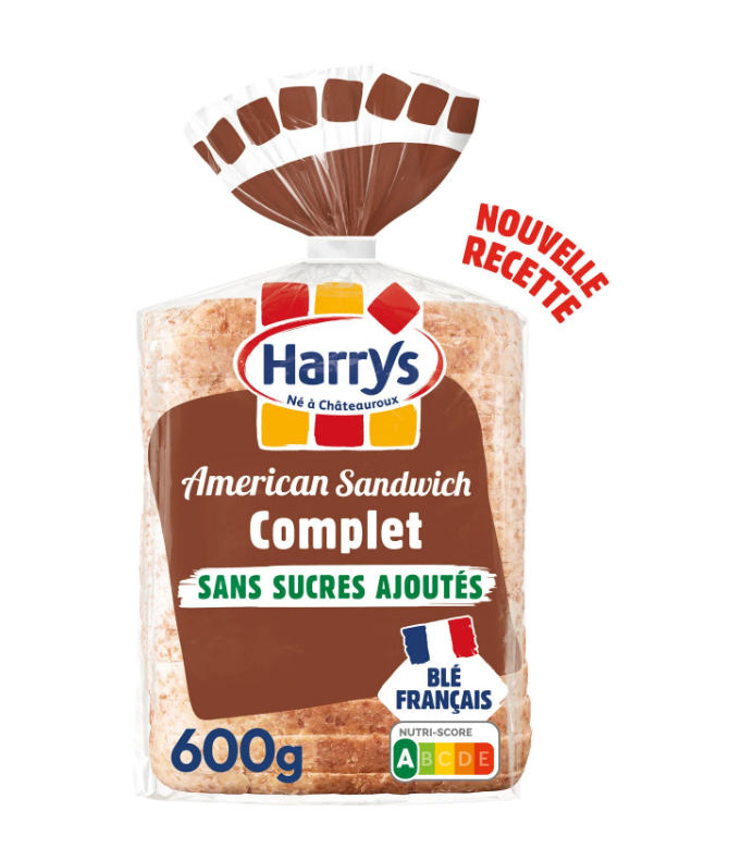 Whole Wheat American Sandwich Bread 600g