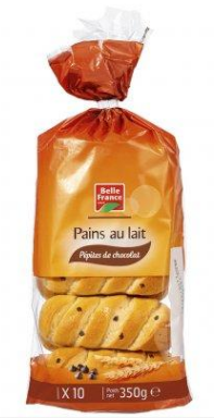 Chocolate Chip Brioche Rolls BF x10 Bag 350g