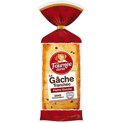 Sliced Brioche with Chocolate Chips 500g La Fournée Dorée