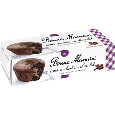 Chocolate Molten Heart Pastry Dessert 2x80g