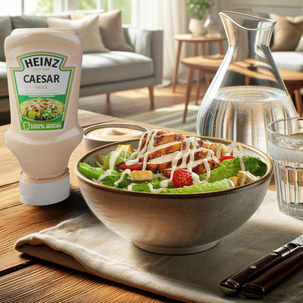 Heinz Caesar Salad Dressing Squeezy Bottle 405g