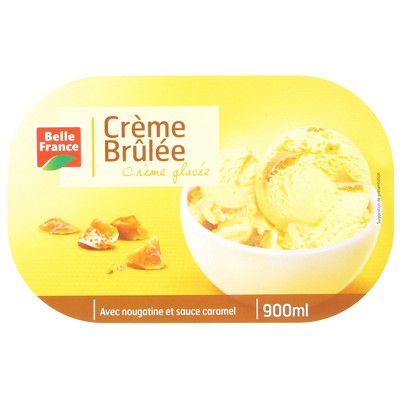 Crème Brûlée Ice Cream Belle France Tub 900ml