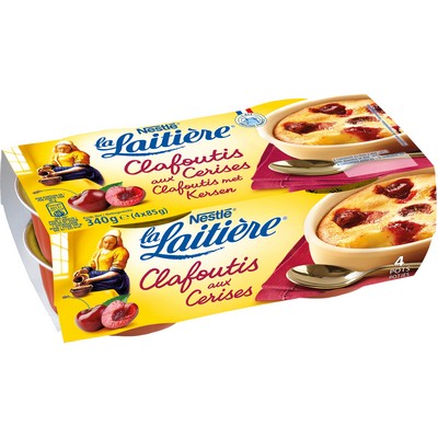 La Laitiere Cherry Clafoutis 4x85g