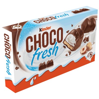 Chocolat Kinder Chocofresh fourré lait noisette x5 102,5g