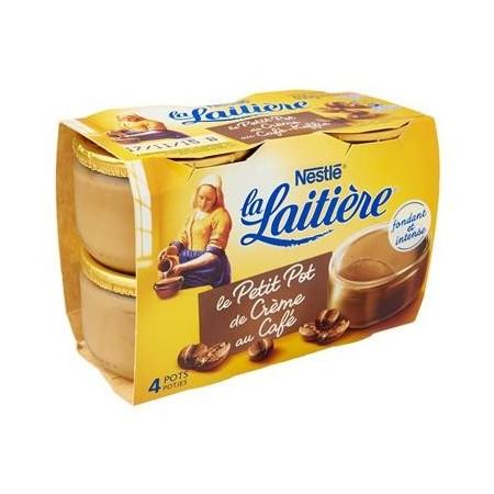 LA LAITIERE Le Petit Pot de Crème Café STD 4x100G