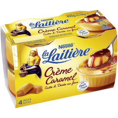 LA LAITIERE Crème caramel 4x100G