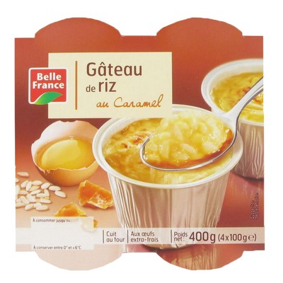 Caramel Rice Pudding Belle France 4 x 100g
