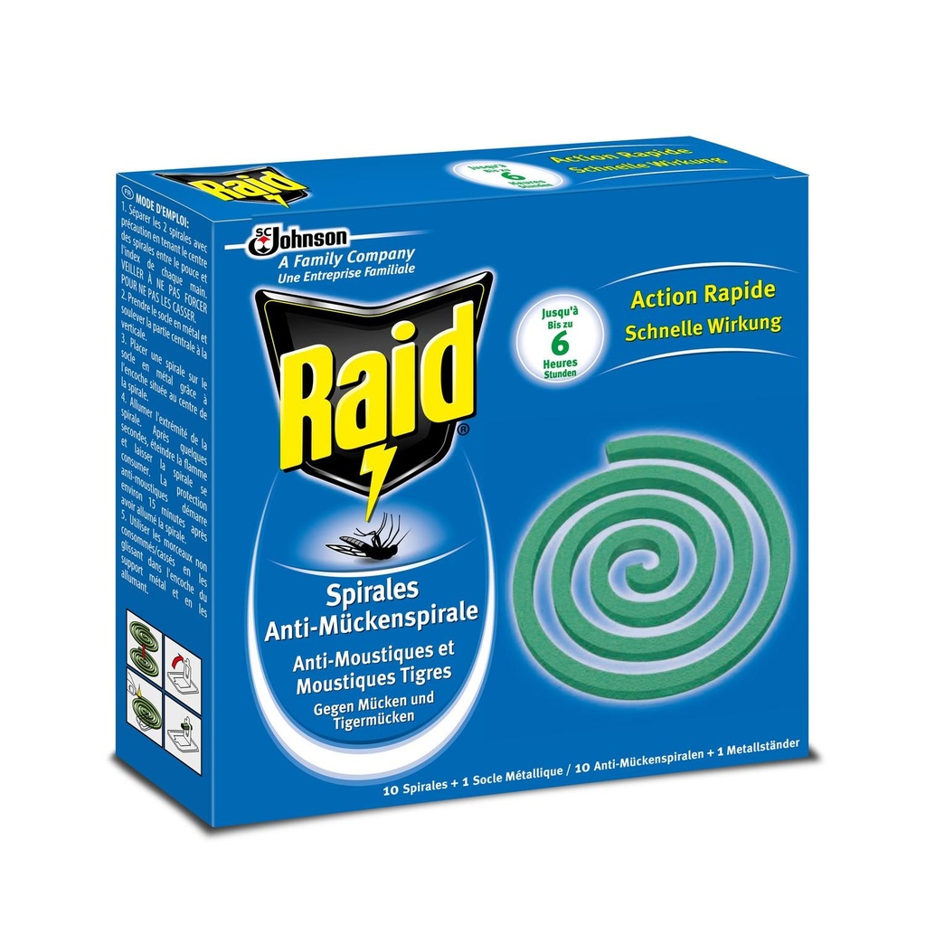 RAID Outdoor Mosquito Coils x10
