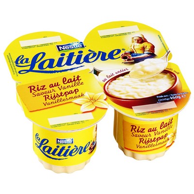 La Laitière Riz au lait vanille 4x115g