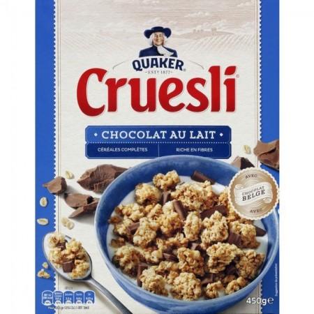 Quaker Cruesli Milk Chocolate Cereal 450g