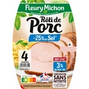 4 slices Roast PORK, 25% Less SALT Nitrite-Free