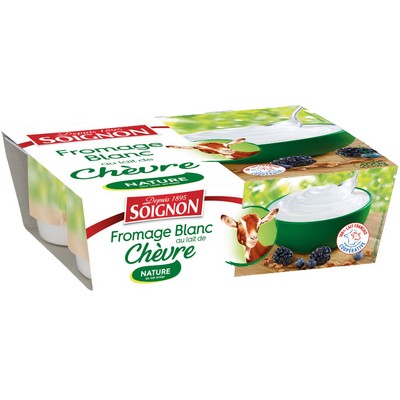 Plain Goat's Milk Fromage Blanc 4x100g Soignon
