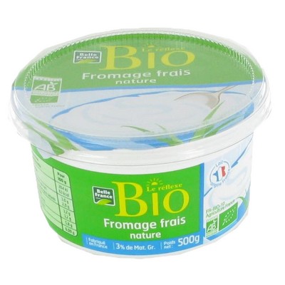 FROMAGE BLANC 3% MG BIO BF POT 500 G
