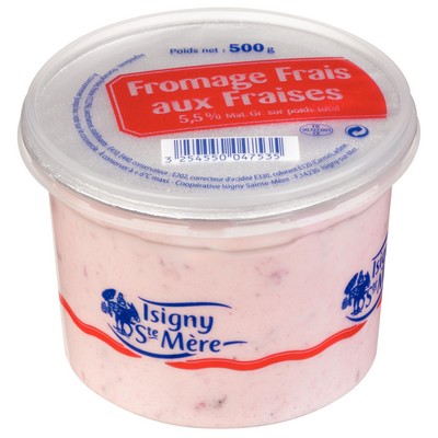 FROMAGE FRAIS AUX FRAISES POT 500 G