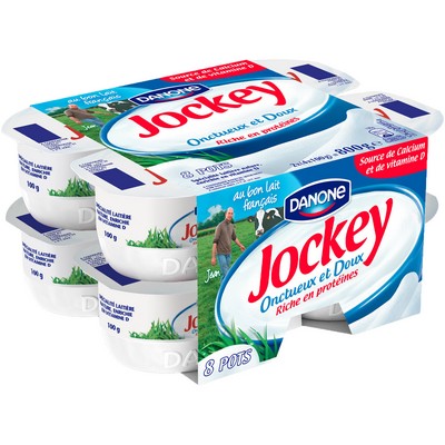 Jockey Fromage blanc nature 3% mg  8x100g