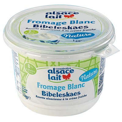 FROMAGE BLANC BIBELESKAES 8% NATURE 1 KG