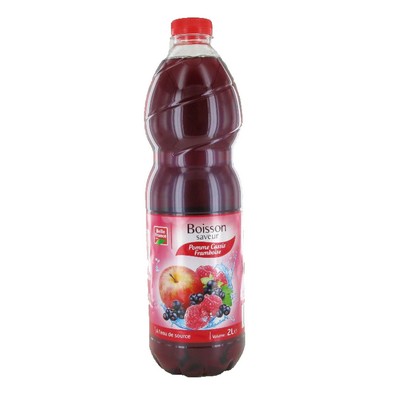Apple Blackcurrant Raspberry Drink Belle France PET Bottle 2L