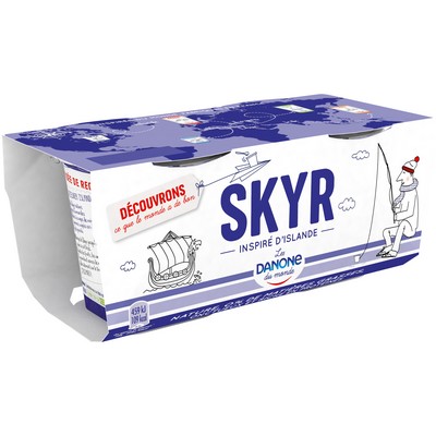 Danone Skyr nature 0% mg 2x140g