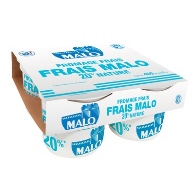 "Fromage frais 3% de matières grasses sur produit fini, nature. Contient plus de 85% d'humidité.