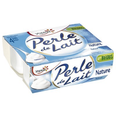 SLA Perle de Lait Natural Yogurt 125g x4