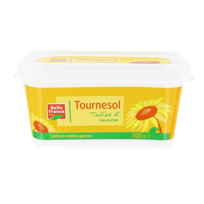 500G MARGARINE TOURNESOL BELLE FRANCE