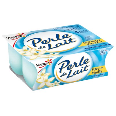 SLA PERLE DE LAIT VANILLE 125GX4