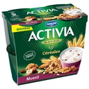 Activia Yaourt céréales muesli bifidus 4x120g